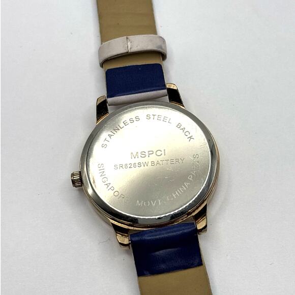 Gold & Blue Heart Watch - Picture 5 of 5